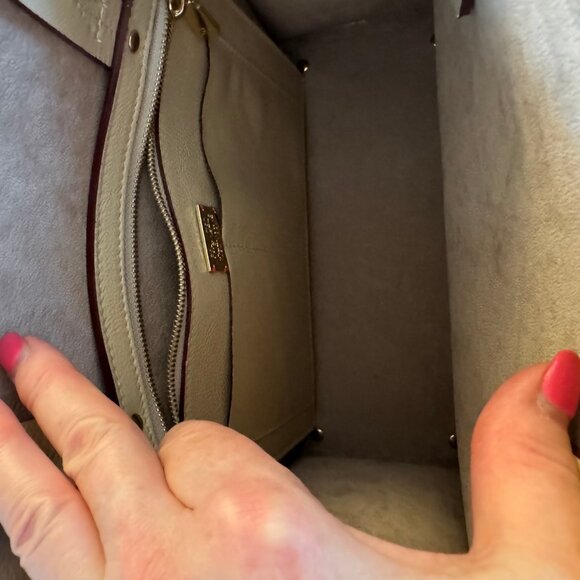 NWT Frances Valentine Margo Tote in Green Naplak Leather - The Perfect Bag - Picture 12 of 13